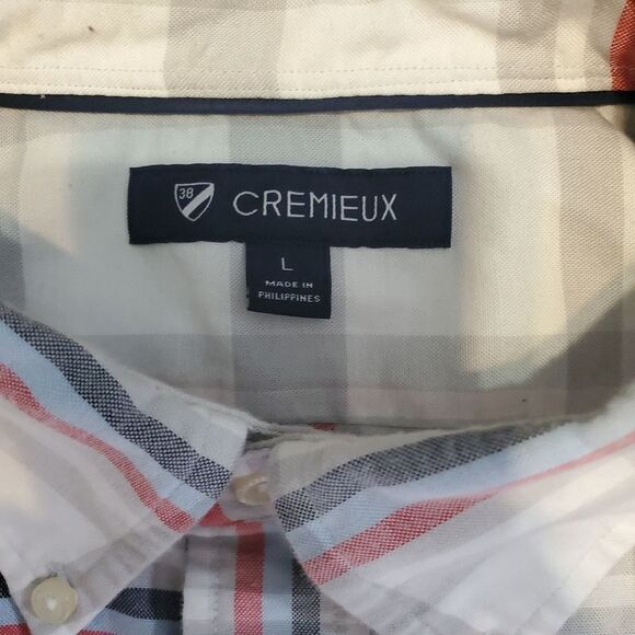 Cremieux Shirt Men Size Large Plaid Casual Resort Summer Preppy Long Sleeve EUC - Picture 4 of 4